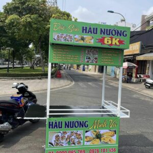 Xe đẩy bán Hàu Nướng